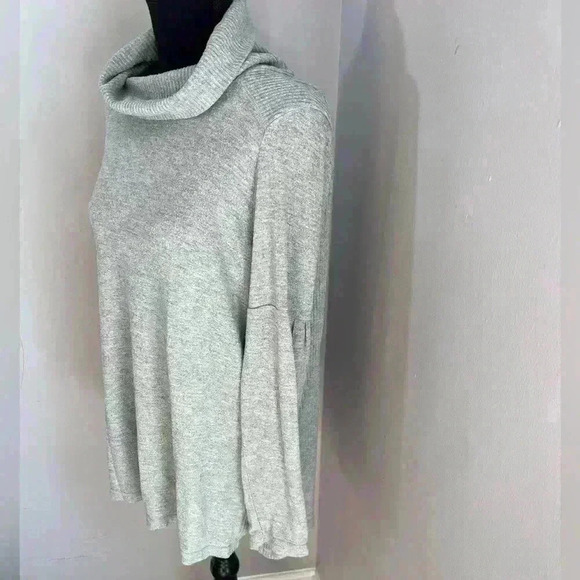 Anthropologie Saturday Sunday Cowl Neck Ribbed Long Sleeve Pullover Large - Picture 4 of 6